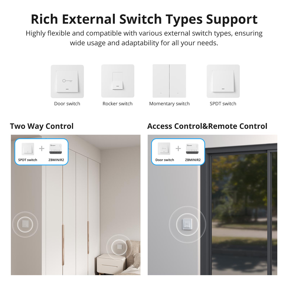 SONOFF ZBMINIR2 Zigbee Smart S - đánh giá và giá Sonoff Basic