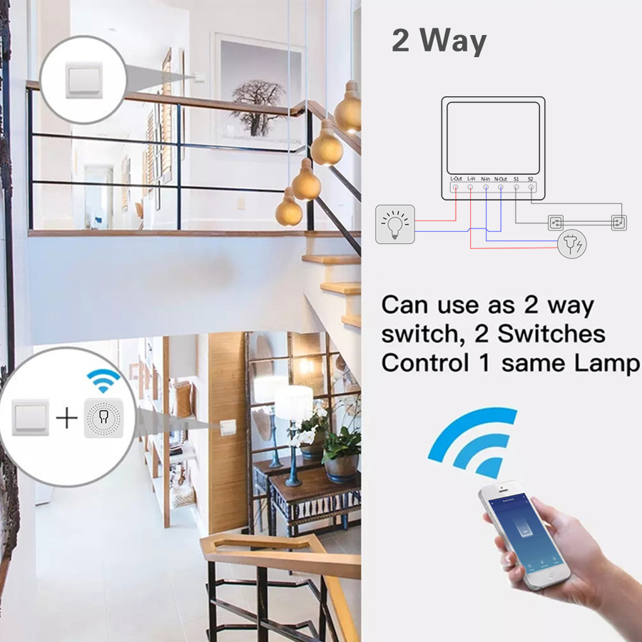 16A 20A Tuya WiFi Smart Switch - đánh giá và giá Tuya 4 Channel