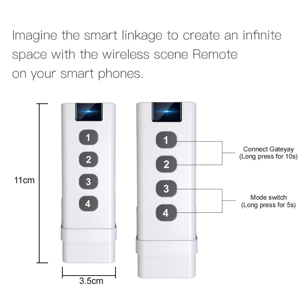 Tuya ZigBee Intelligent Scene  - đánh giá và giá Tuya 4 Channel