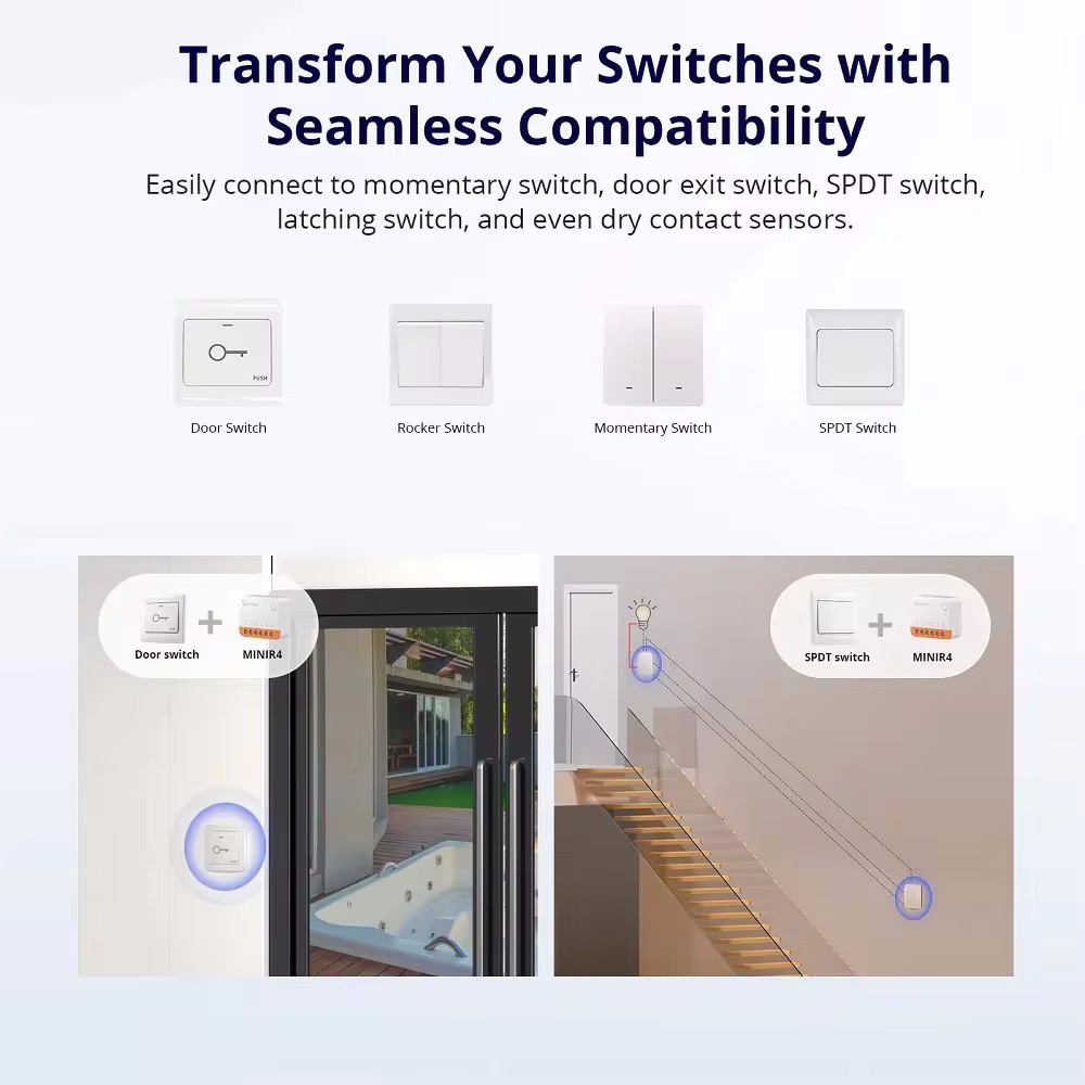 SONOFF Mini R4 Wifi Switch Mod - đánh giá và giá Sonoff Mini R4