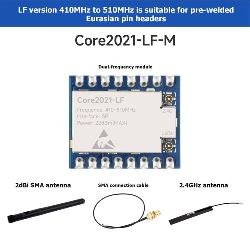 AA60 Core2021-LF LoRa Dual Ban - đánh giá và giá Smart Home Module Iot