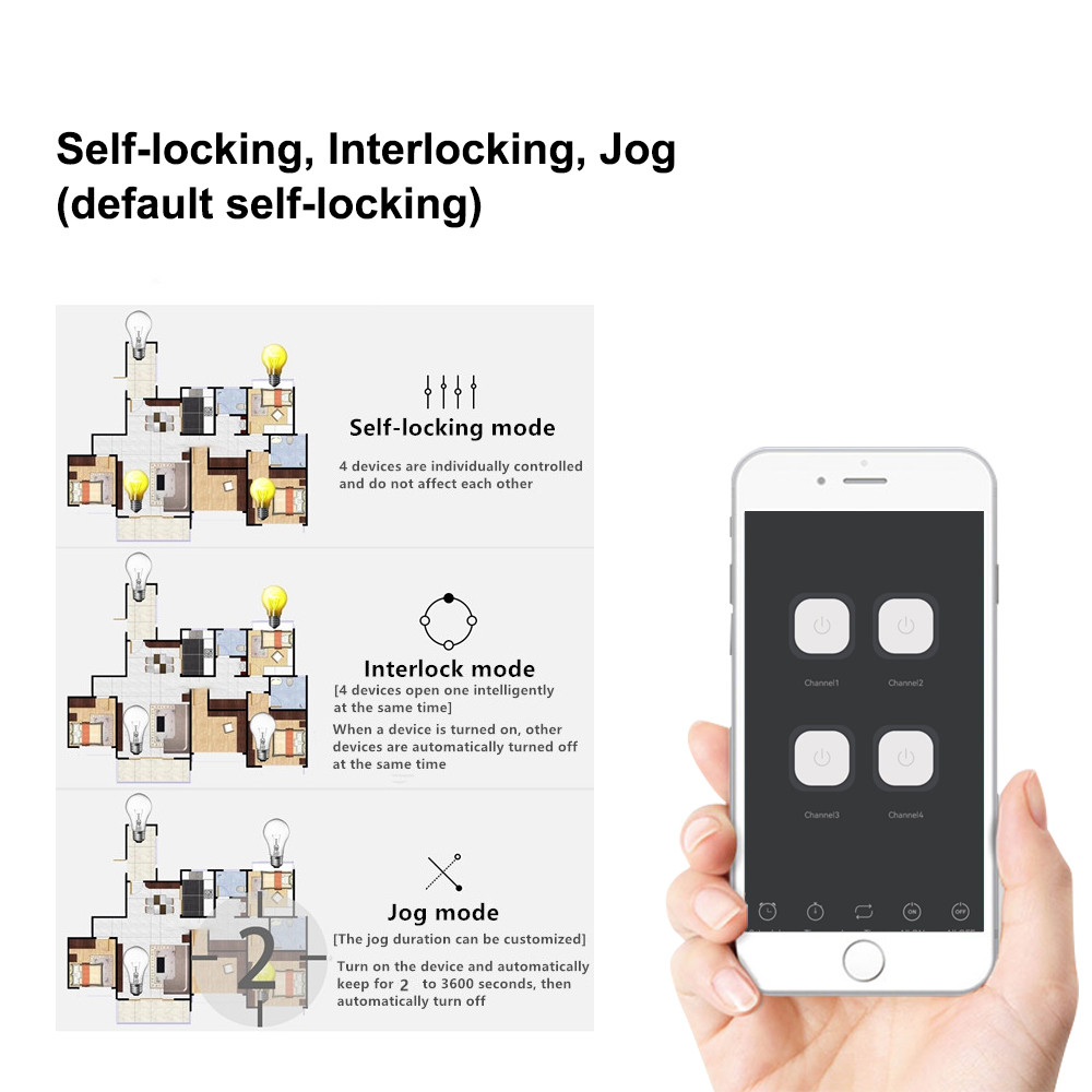 4CH Smart WiFi Relay Module Dr - đánh giá và giá Tuya 4 Channel